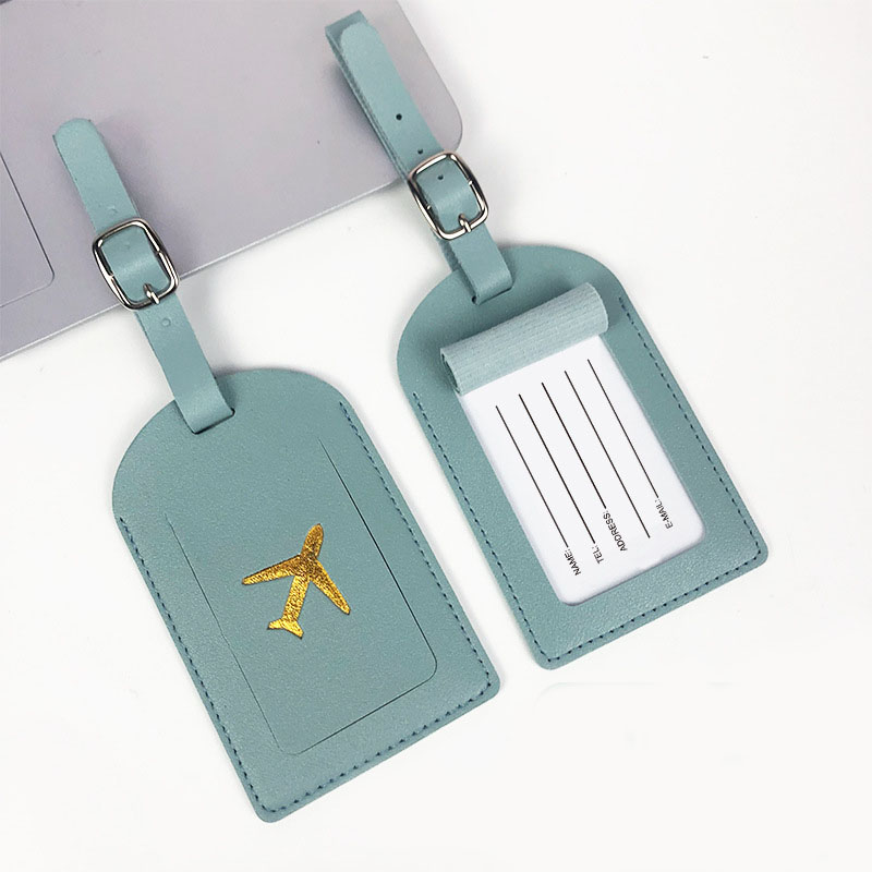 Qantas Travel Accessories - Etiqueta de cuero PU para equipaje