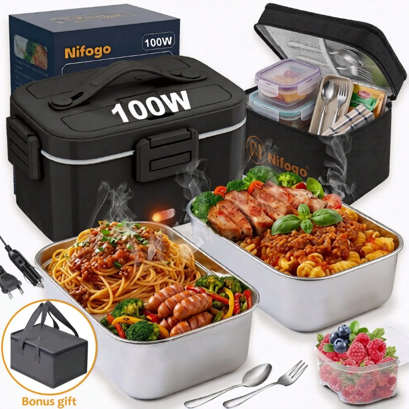 Travel Accessories In Car - Lonchera Eléctrica de 100W, Calentador de