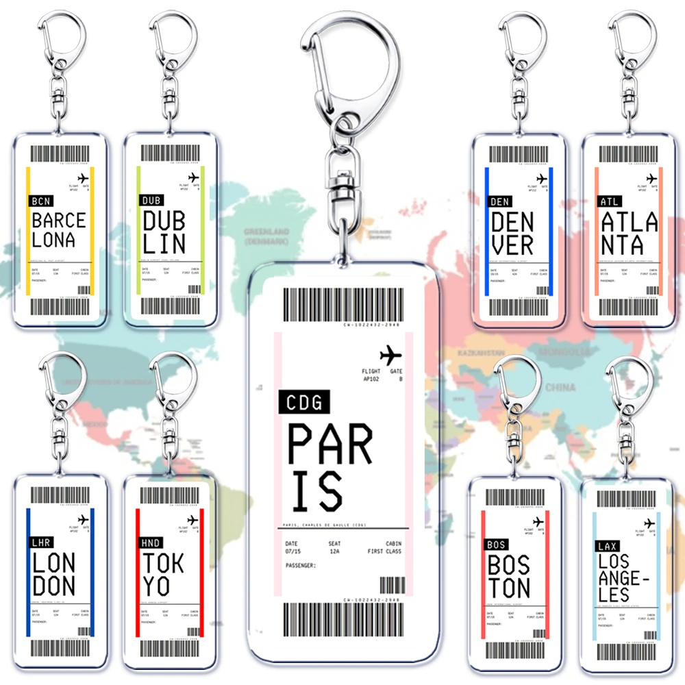 Qantas Travel Accessories - Llavero de tarjeta de embarque de