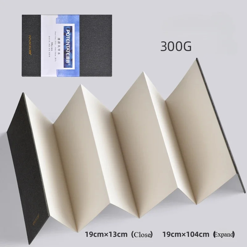Travel Notebook Journal - 1 Cuaderno de Acuarelas Mini Plegable