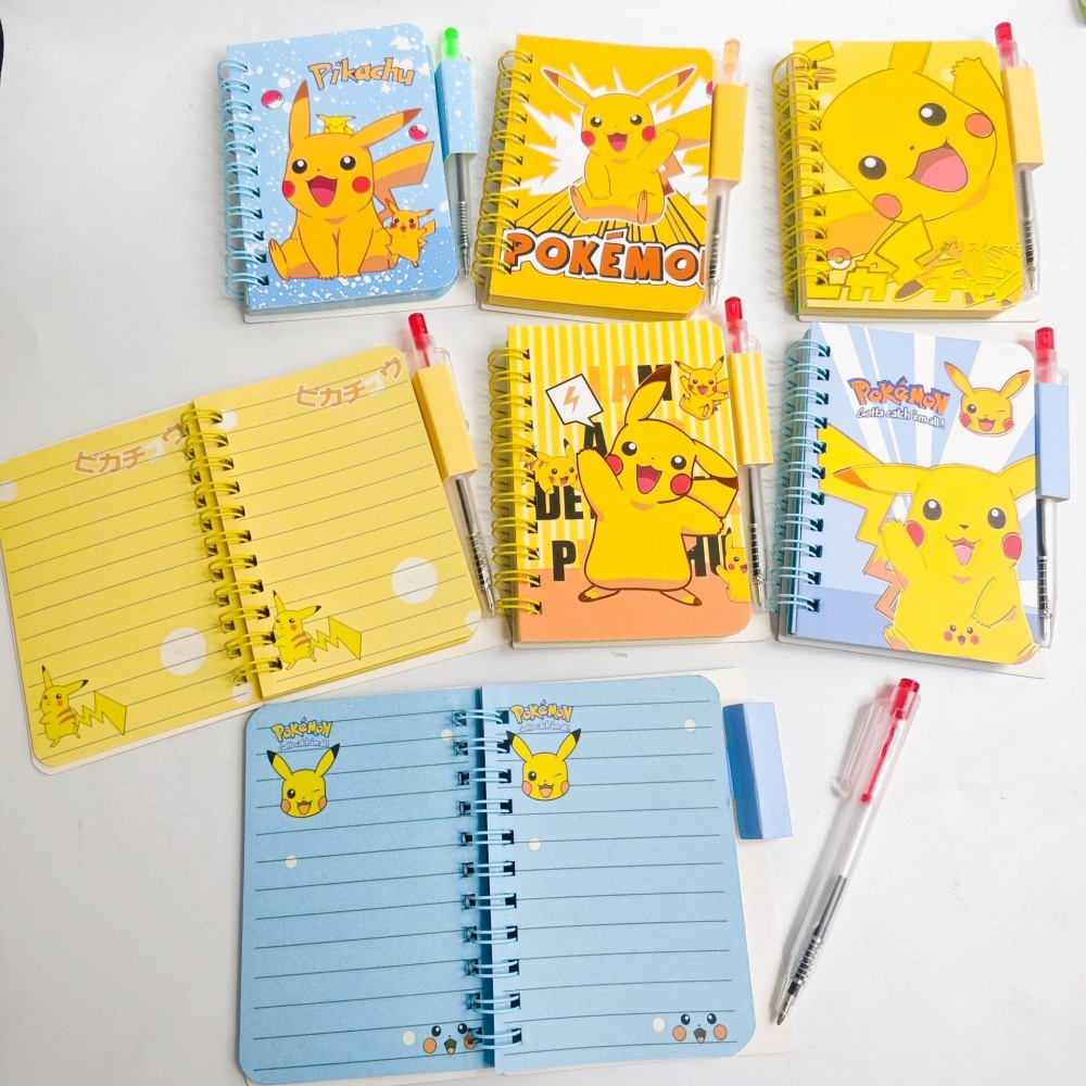 Travel Notebook Journal - Cuaderno Kawaii Pokemon A7 con espiral