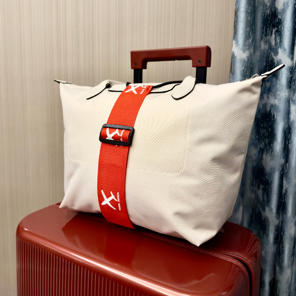 Correa de nailon impresa con d - Qantas Travel Accessories reseña y precio