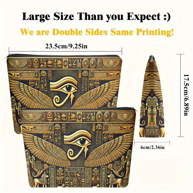 Bolsa de cosméticos Ojo de Hor - Travel Accessories Egypt reseña y precio