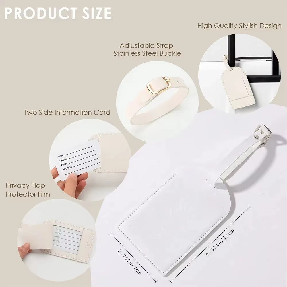 Etiqueta de Equipaje de Cuero  - Travel Accessories Gifts For Her reseña y precio