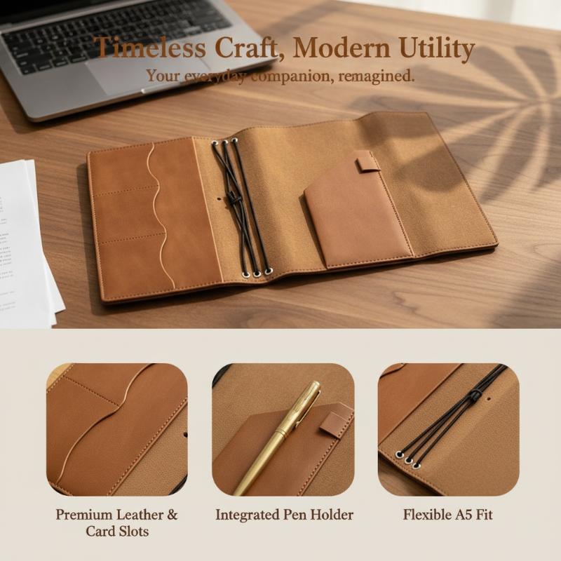 Cubierta de Cuaderno de Cuero  - Travel Notebook Journal reseña y precio