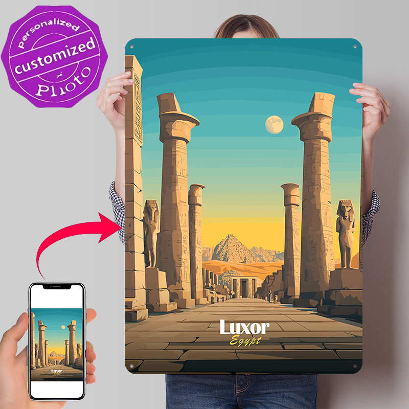 Póster metálico de viaje a Lux - Travel Accessories Egypt reseña y precio