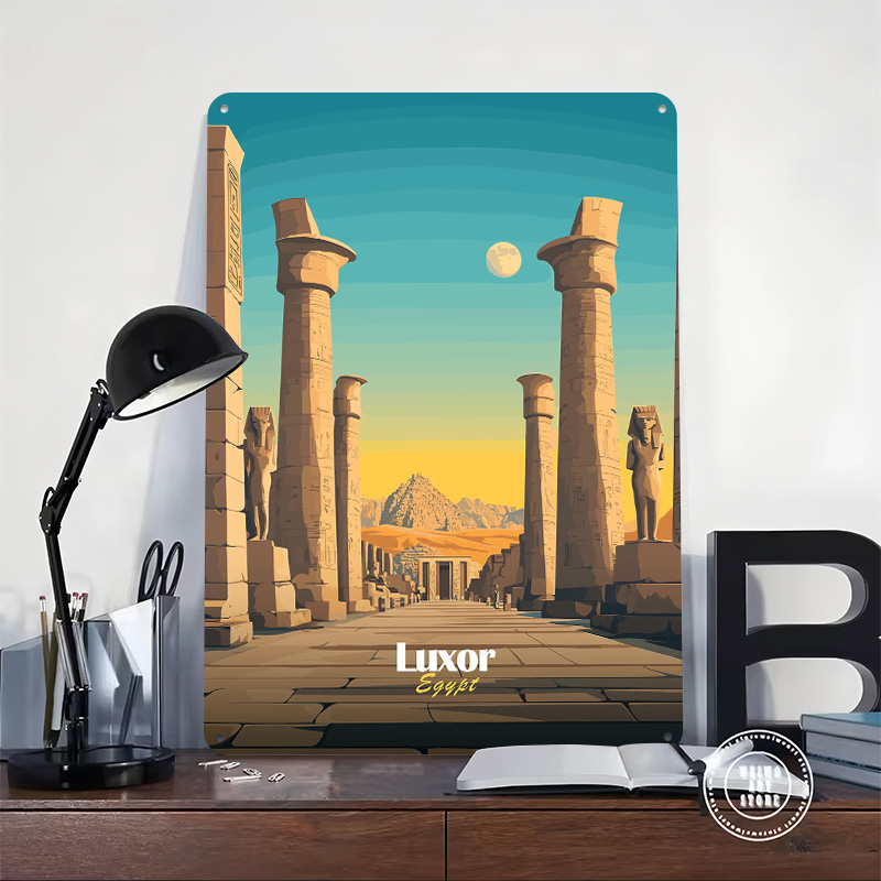 Póster metálico de viaje a Lux - Travel Accessories Egypt reseña y precio