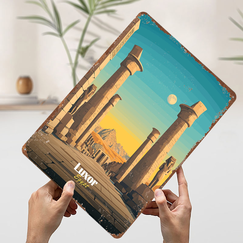 Póster metálico de viaje a Lux - Travel Accessories Egypt reseña y precio