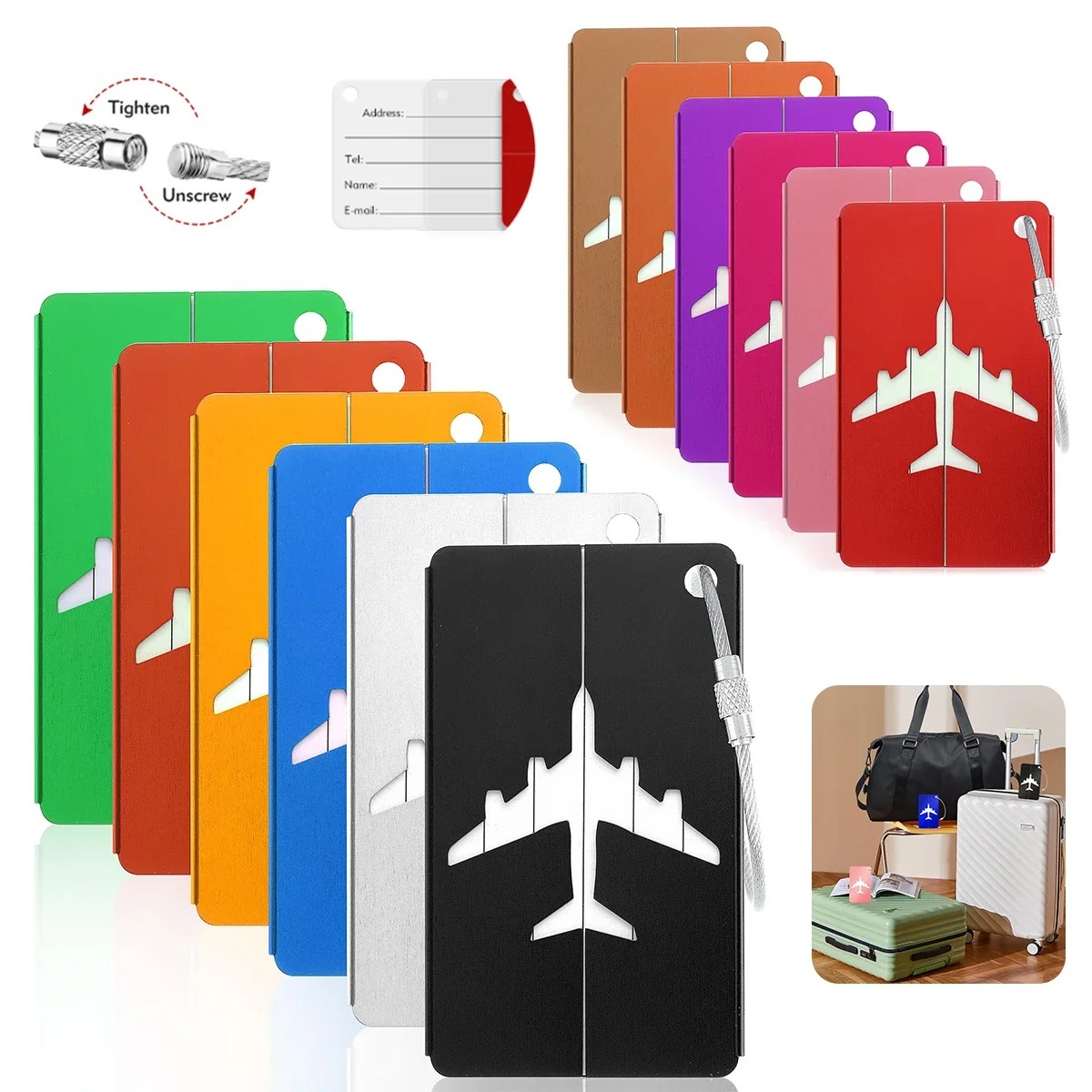 Etiqueta de equipaje de avión  - Qantas Travel Accessories reseña y precio