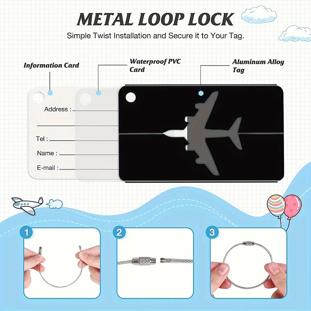 Etiqueta de equipaje de avión  - Qantas Travel Accessories reseña y precio